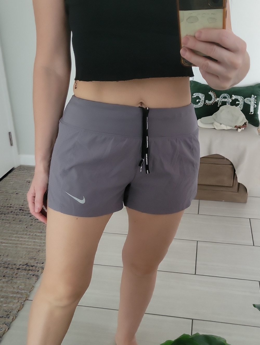 Nike Women's Purple Athletic Running Shorts